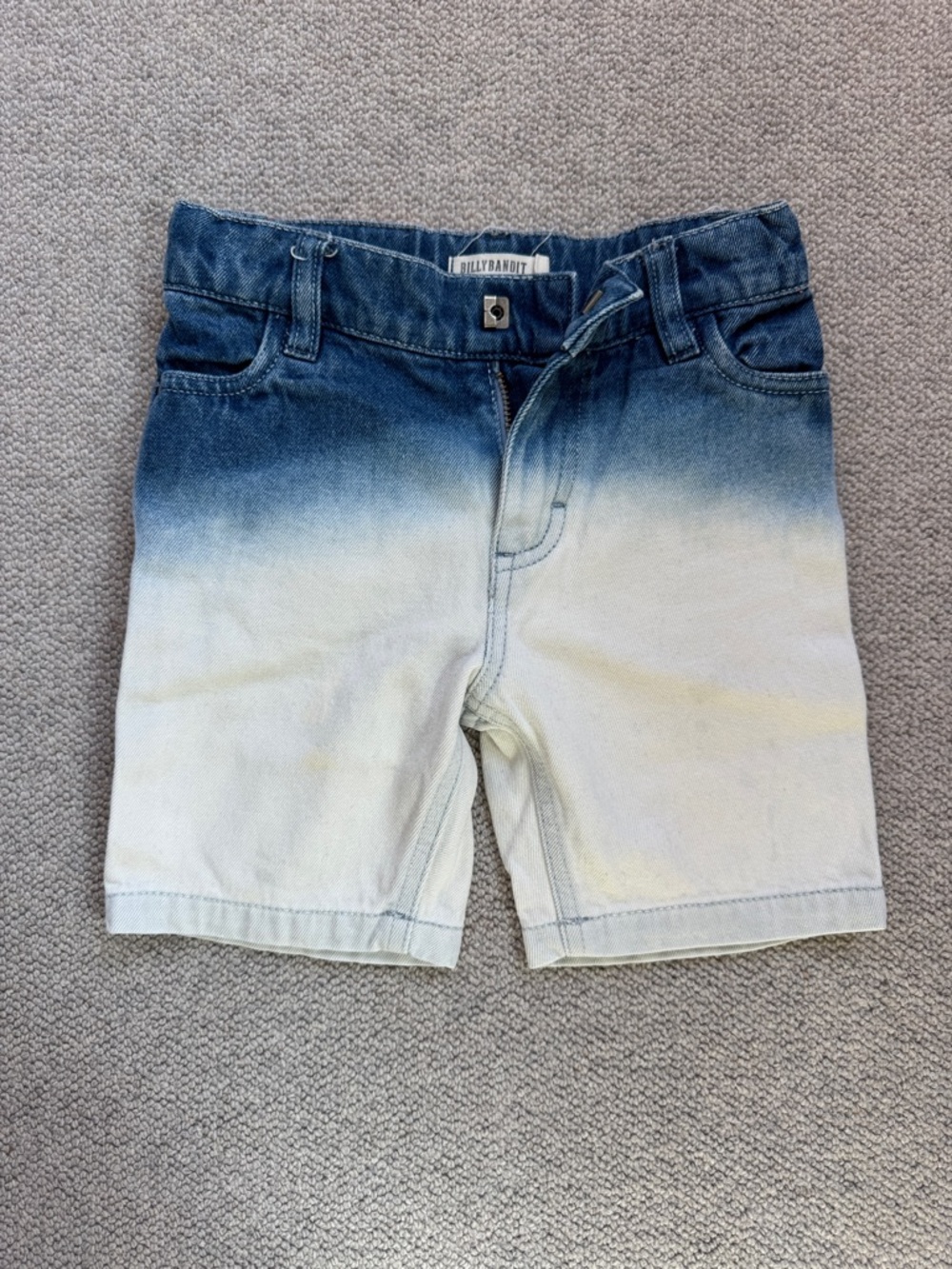 Boys' Ombre Denim Shorts - Blue to Cream
